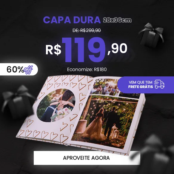 Fotolivro Capa Dura 28x36cm