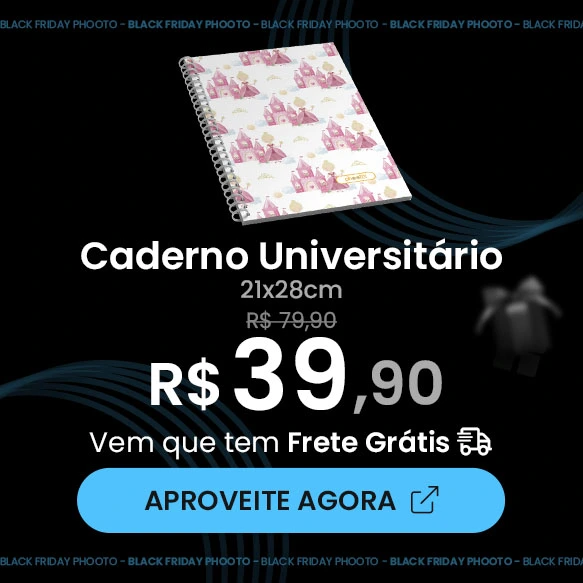 Caderno universitario 21x28cm