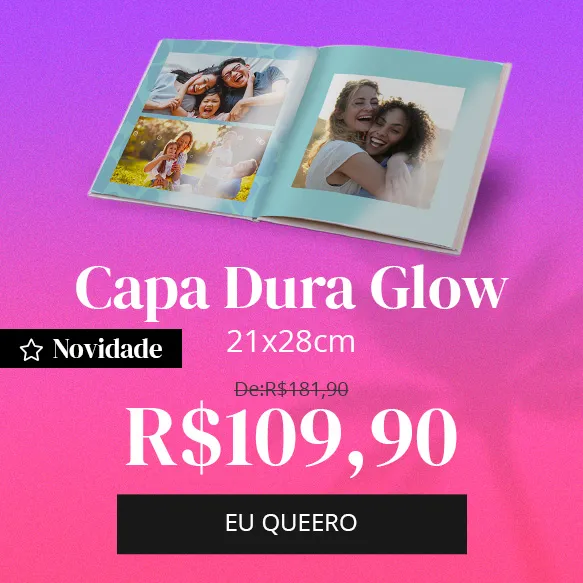 Capa Dura Glow 21x28cm