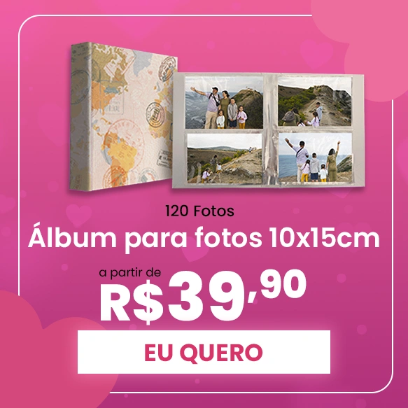 Álbum para 128 fotos 10x15cm