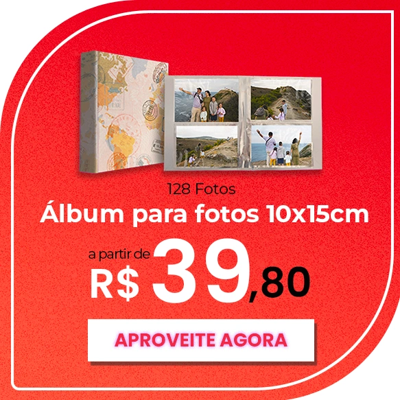Álbum para 128 fotos 10x15cm