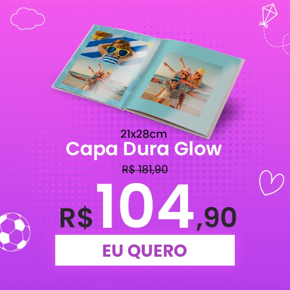 Fotolivro Capa Dura Glow 21x28cm