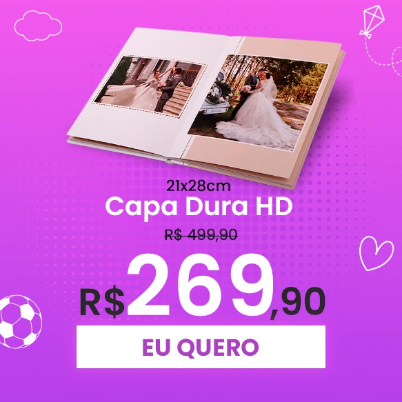 Fotolivro Capa Dura HD 21x28cm