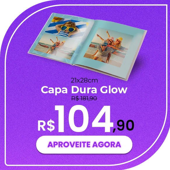 Fotolivro Capa Dura Glow 21x28cm