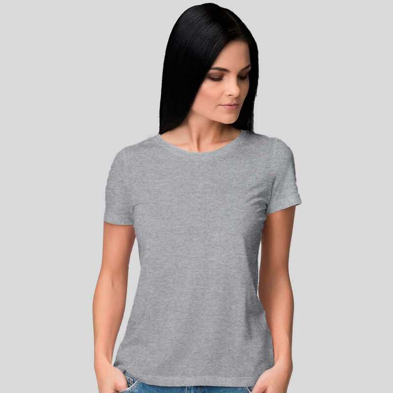 blusa cinza lisa feminina