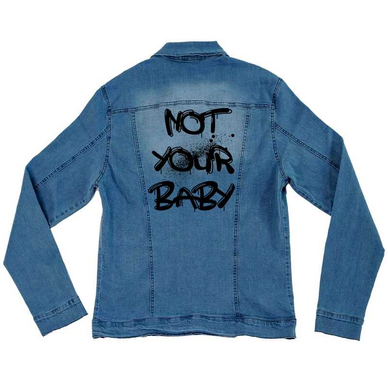 Jaqueta Jeans Feminina Not Your Baby Tudu